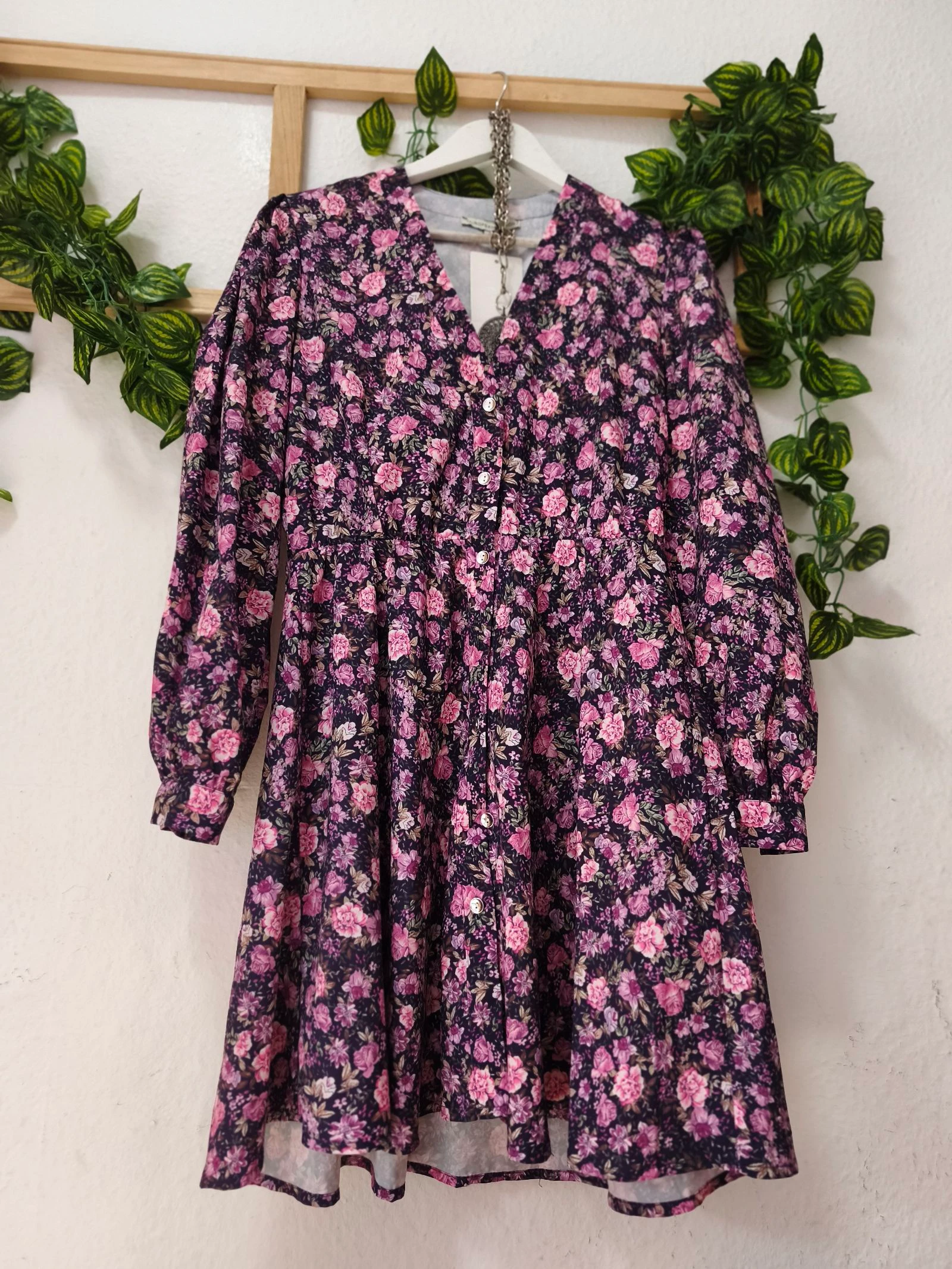 Vestido mini estampado floral talla L  – photo 3